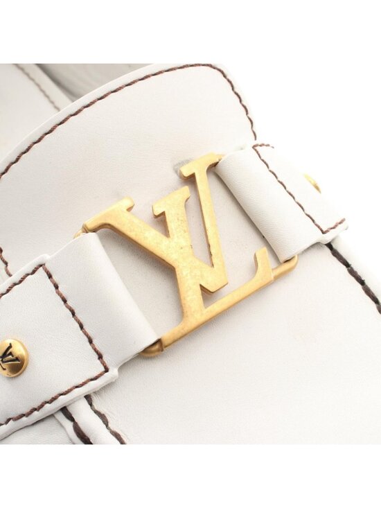 Louis Vuitton Loafers Monte Carlo Line White Leather